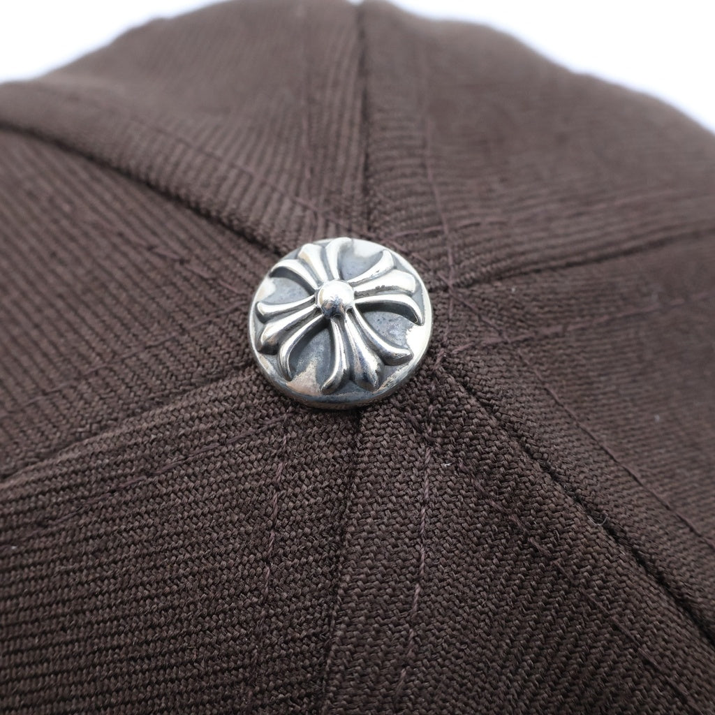 CHROME HEARTS(クロムハーツ) CH HAT CHロゴ刺繍ベースボールキャップ 帽子 ブラウン