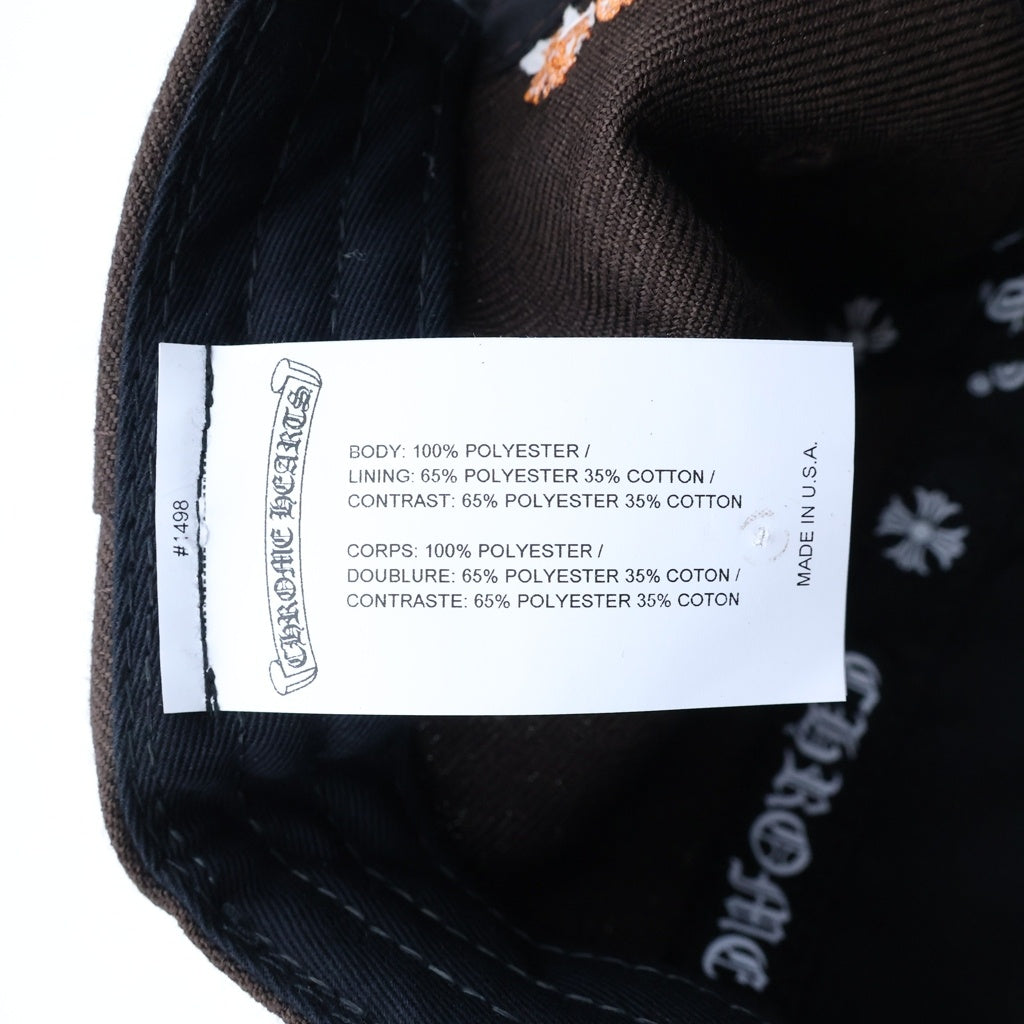 CHROME HEARTS(クロムハーツ) CH HAT CHロゴ刺繍ベースボールキャップ 帽子 ブラウン