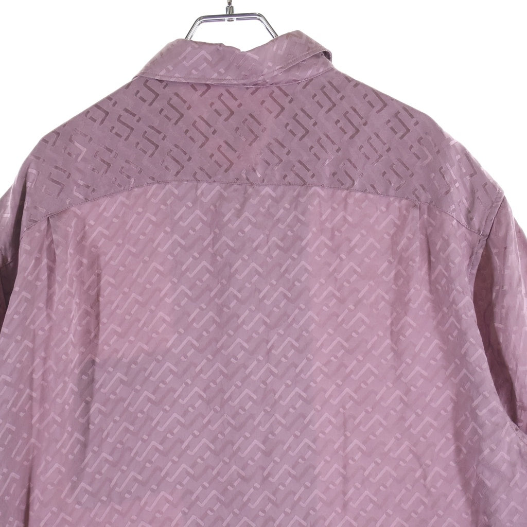 SUPREME(シュプリーム) 22SS Monogram Silk S/S Shirt モノグラム シルク 半袖シャツ ピンク