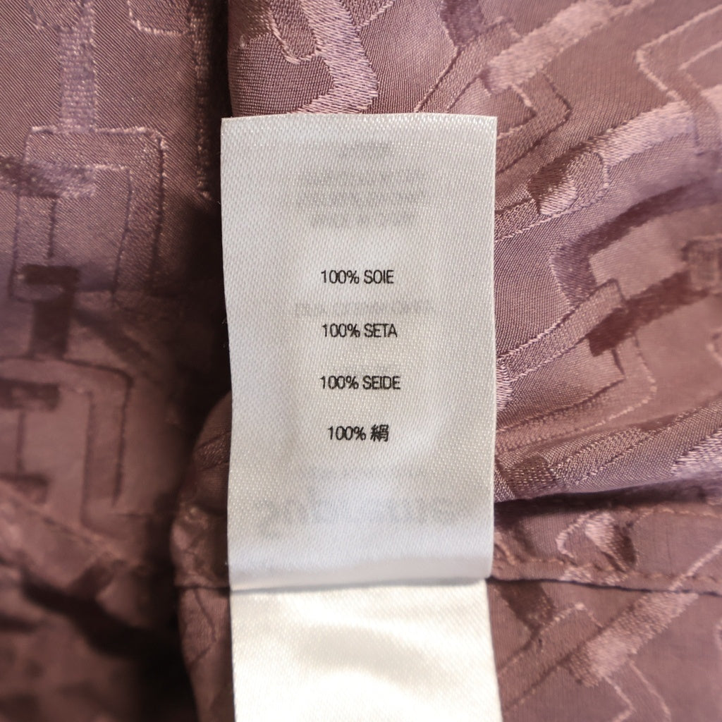 SUPREME(シュプリーム) 22SS Monogram Silk S/S Shirt モノグラム シルク 半袖シャツ ピンク