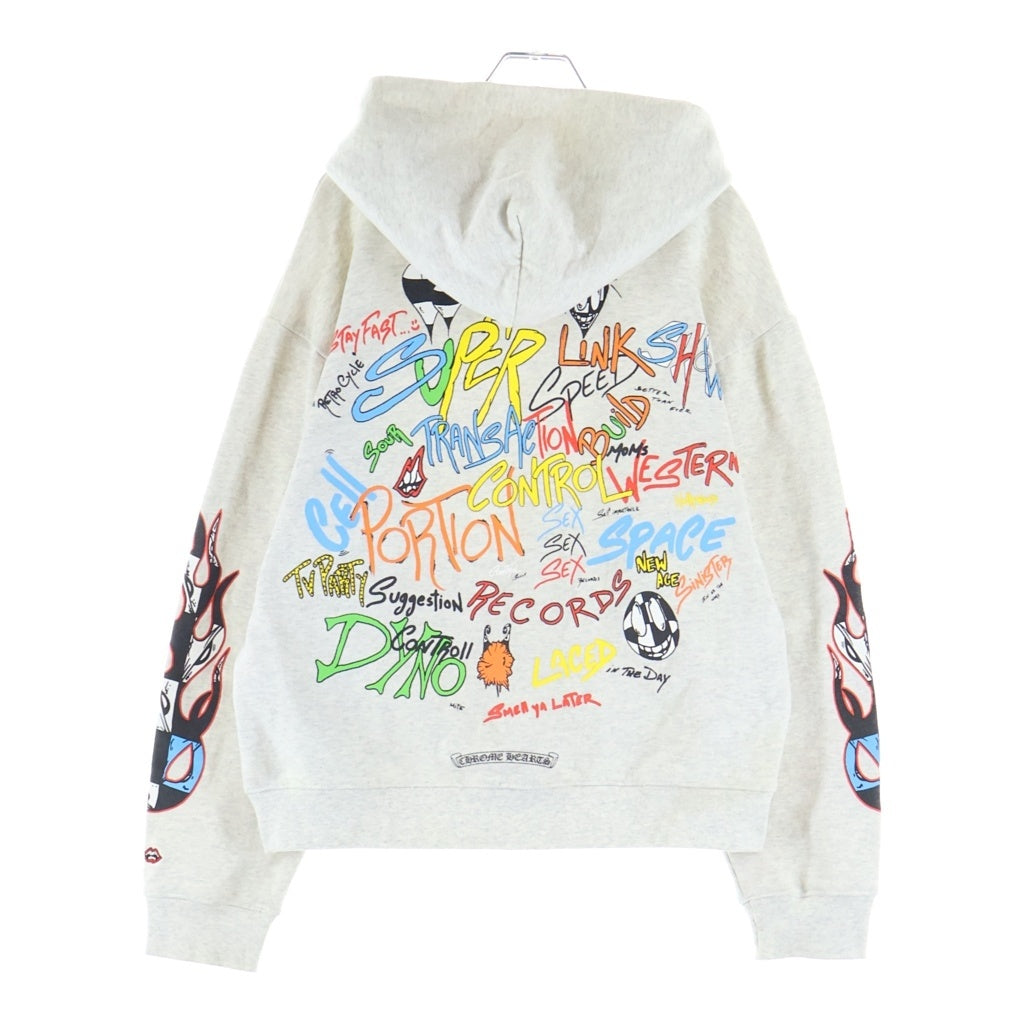 CHROME HEARTS(クロムハーツ) MATTY BOY PPO BRAIN HD PLVR マッティボーイ ブレインプルオーバーフーディ パーカー グレー