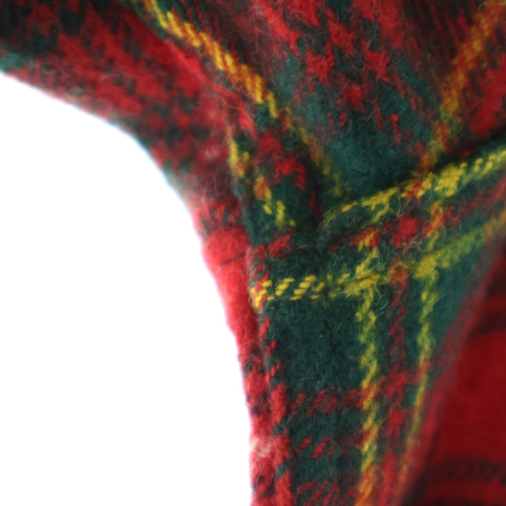 L.L.Bean(エルエルビーン) 70s TM筆記体タグ ウール プルオーバーシャツ レッド チェック 12424B