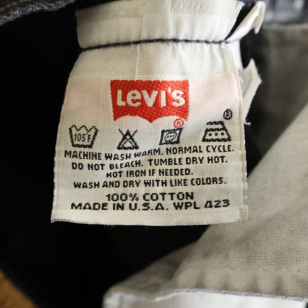 Levi's(リーバイス) 90s USA製 サルファ 後染め ブラックマジック W36 L32 デニム ブラック 501-0660
