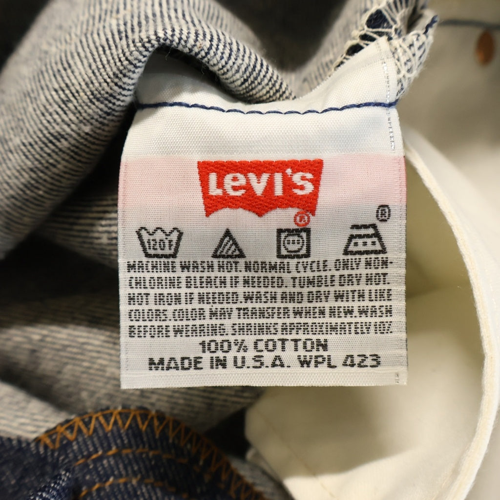 Levi's(リーバイス) 90s USA製 501XX デットストック W29 L31 ストレートパンツ ネイビー 501-0000
