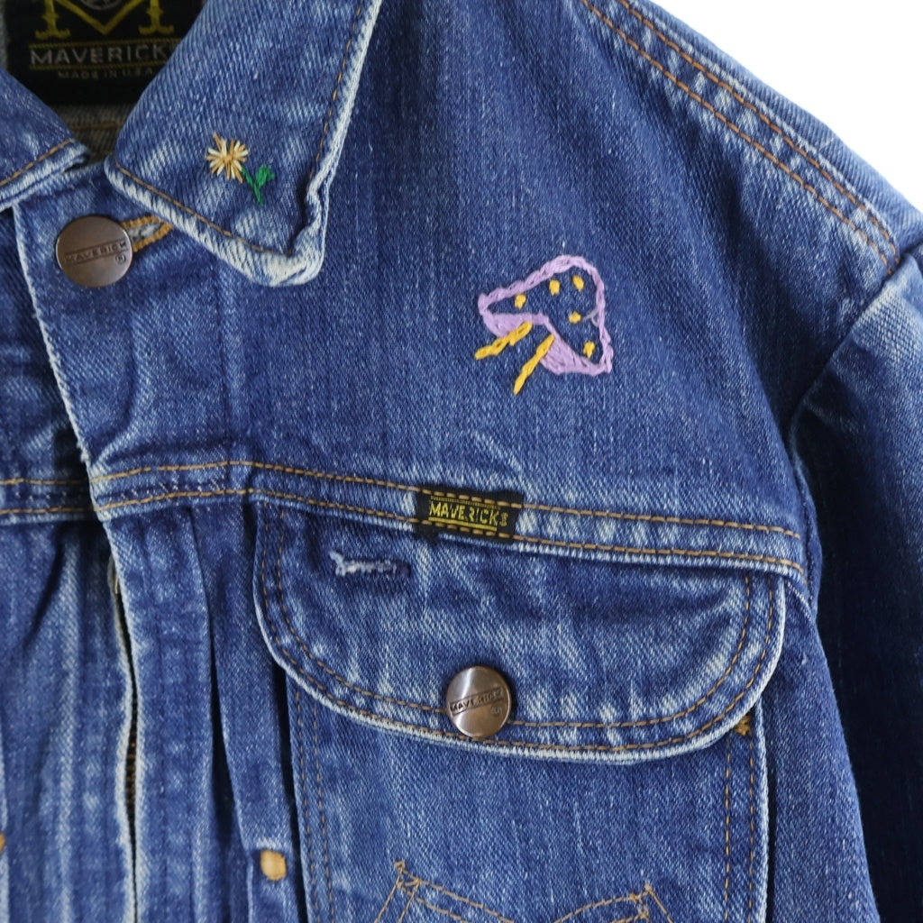MAVERICK(マーベリック) 60s-70s BLUE BELL TALON 刺繍 Gジャン インディゴ