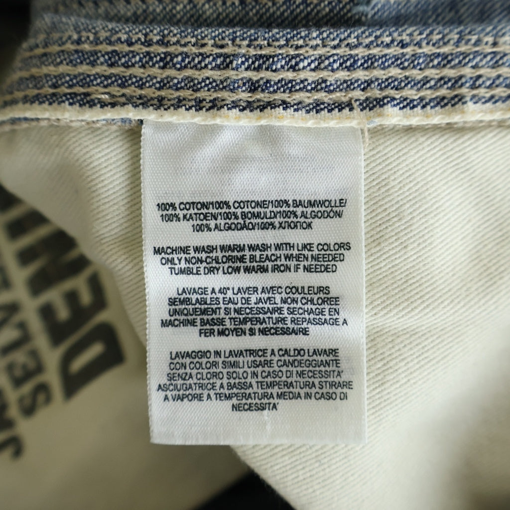 RRL(ダブルアールエル) パッチワーク 刺し子 襤褸 BIG OAK PANT U.M.L.S. WASH LIMITED EDITION 31/52 ライトデニム トリプルステッチ サスペンダーボタン ペインターパンツ 8012
