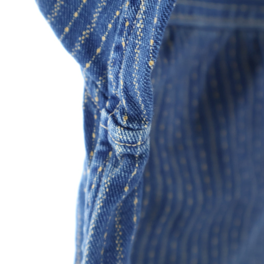 RRL(ダブルアールエル) WAGNER JACKET 1st ストライプデニム ライトオンス ユニチケ付 Gジャン ブルー ストライプ 0200011842