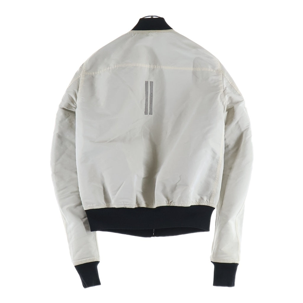 Rick Owens(リックオウエンス) Reversible Cropped Flight Bomber MA-1 リックオウエンス リバーシブル フライト ボンバー ジャケット ブルゾン ブラック/ホワイト RU20S7786-FRT