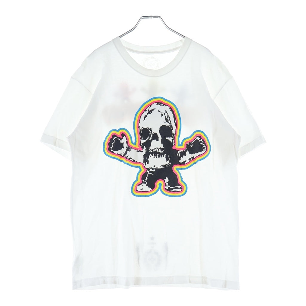 CHROME HEARTS(クロムハーツ) FOTI Rainbow Scroll Logo Tee フォティ ハリスティータ レインボー スクロールロゴ クルーネックTシャツ ホワイト