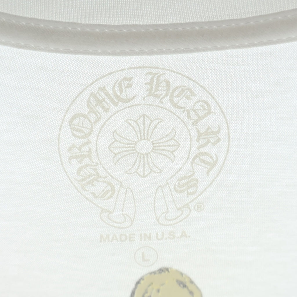 CHROME HEARTS(クロムハーツ) FOTI Rainbow Scroll Logo Tee フォティ ハリスティータ レインボー スクロールロゴ クルーネックTシャツ ホワイト