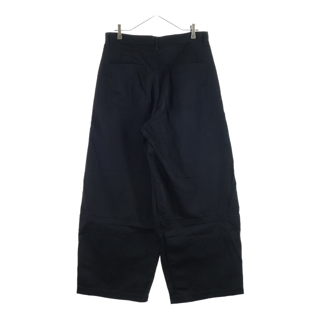 F/CE.(エフシー イー) AIR BALLOON TROUSER トロピカルストレッチ ツータック ナイロン スラックス ブラック FST03261Y0010