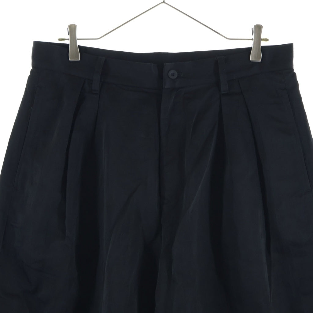 F/CE.(エフシー イー) AIR BALLOON TROUSER トロピカルストレッチ ツータック ナイロン スラックス ブラック FST03261Y0010