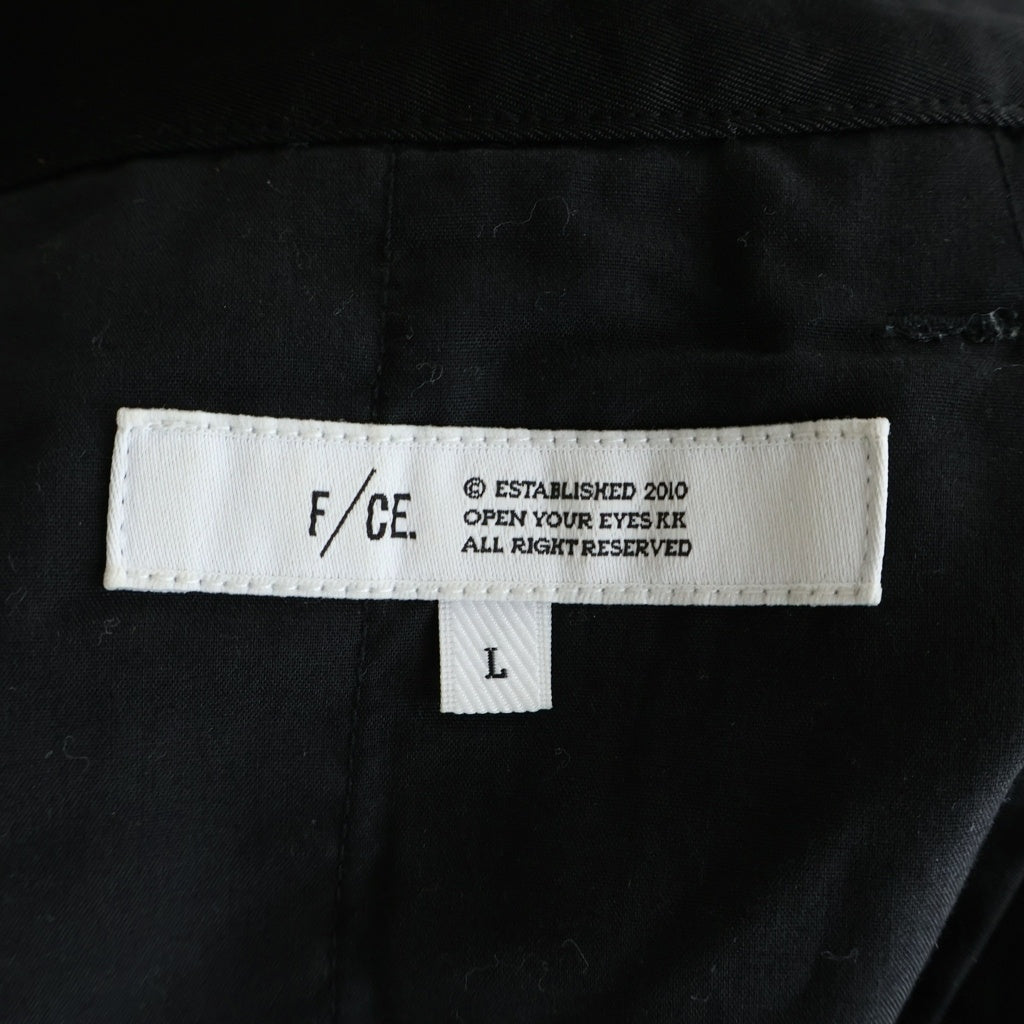 F/CE.(エフシー イー) AIR BALLOON TROUSER トロピカルストレッチ ツータック ナイロン スラックス ブラック FST03261Y0010