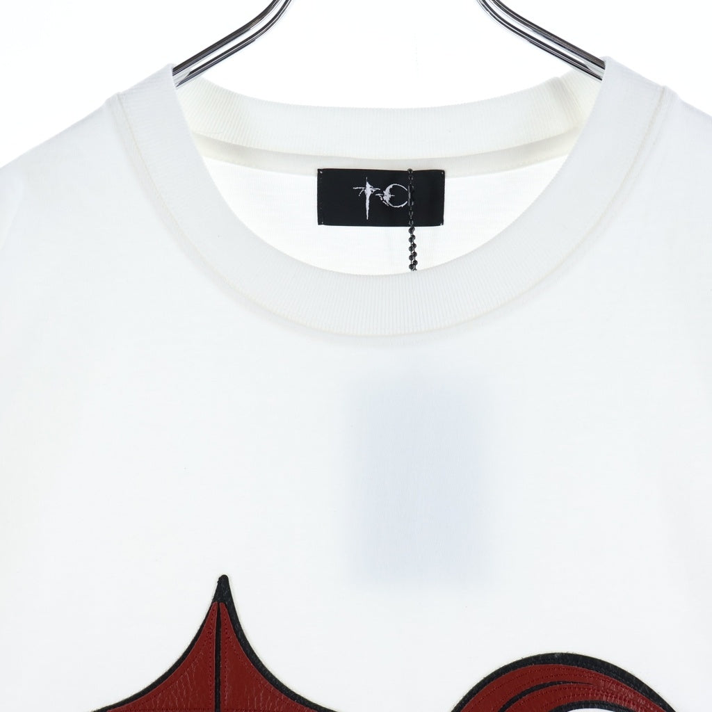 THUG CLUB(サグクラブ) Rock T-Shirt ロック クルーネック半袖Tシャツ ホワイト TC24TS0301