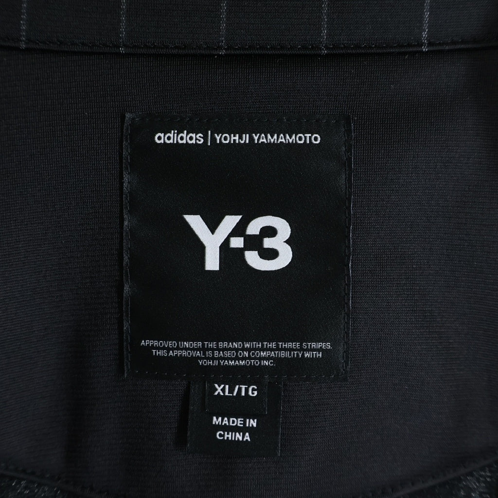 Y-3(ワイスリー) ストライプ アームスナップボタン ジップアップ ブルゾンジャケット ブラック 2JO002
