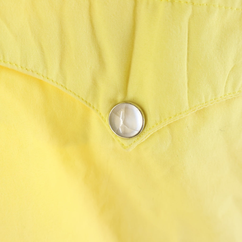 POLO RALPH LAUREN(ポロラルフローレン) 90s ウエスタンヨーク ダブルフラップ スナップ コットン 長袖シャツ イエロー