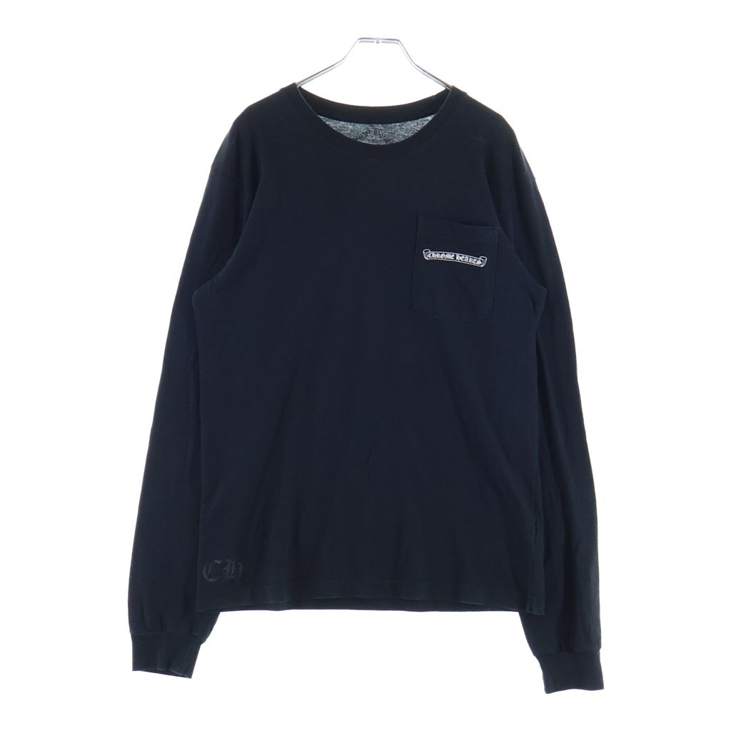 CHROME HEARTS(クロムハーツ) ARCH LOGO USA バックアーチロゴ プリントロングスリーブTシャツ 長袖カットソー ブラック