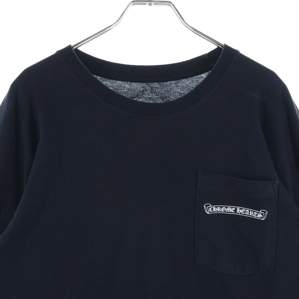CHROME HEARTS(クロムハーツ) ARCH LOGO USA バックアーチロゴ プリントロングスリーブTシャツ 長袖カットソー ブラック