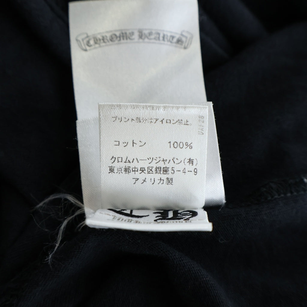 CHROME HEARTS(クロムハーツ) ARCH LOGO USA バックアーチロゴ プリントロングスリーブTシャツ 長袖カットソー ブラック