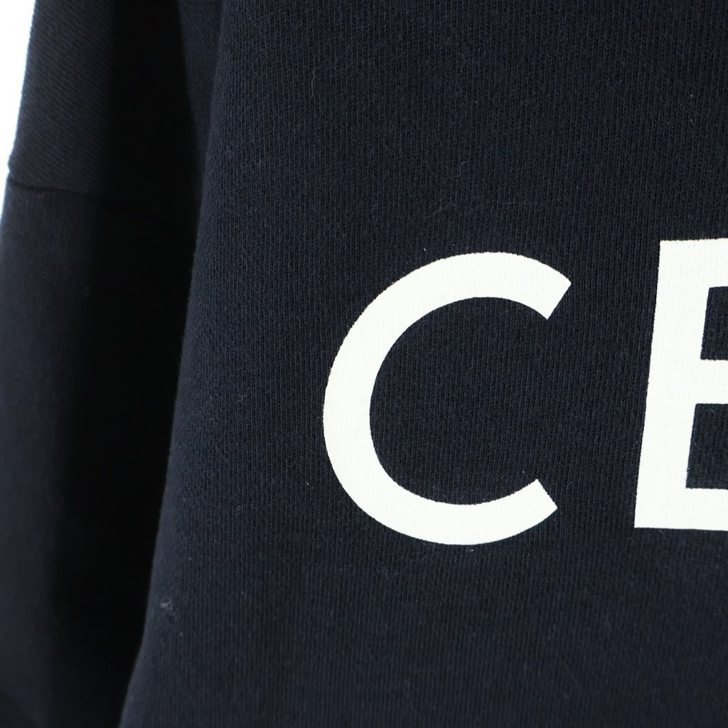 CELINE(セリーヌ) Loose Hoodie In Cotton Fleece ルーズ フーディー コットンフリース ブラック 2Y321670Q