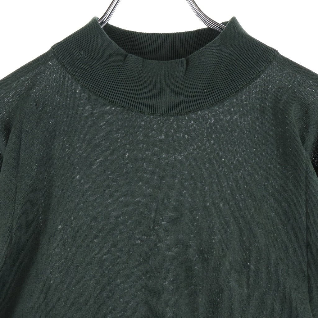 JOHN SMEDLEY(ジョンスメドレー) タグ付 イングランド製 OXFORD PULLOVER MTNLS ハイネック コットン ニット セーター グリーン
