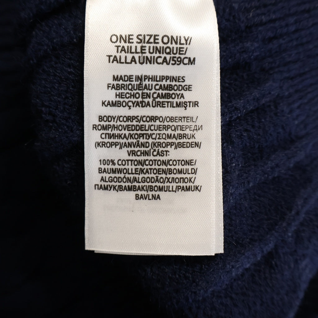 POLO RALPH LAUREN(ポロラルフローレン) タグ付 ケーブル 胸ポニー コットン ニット セーター ネイビー