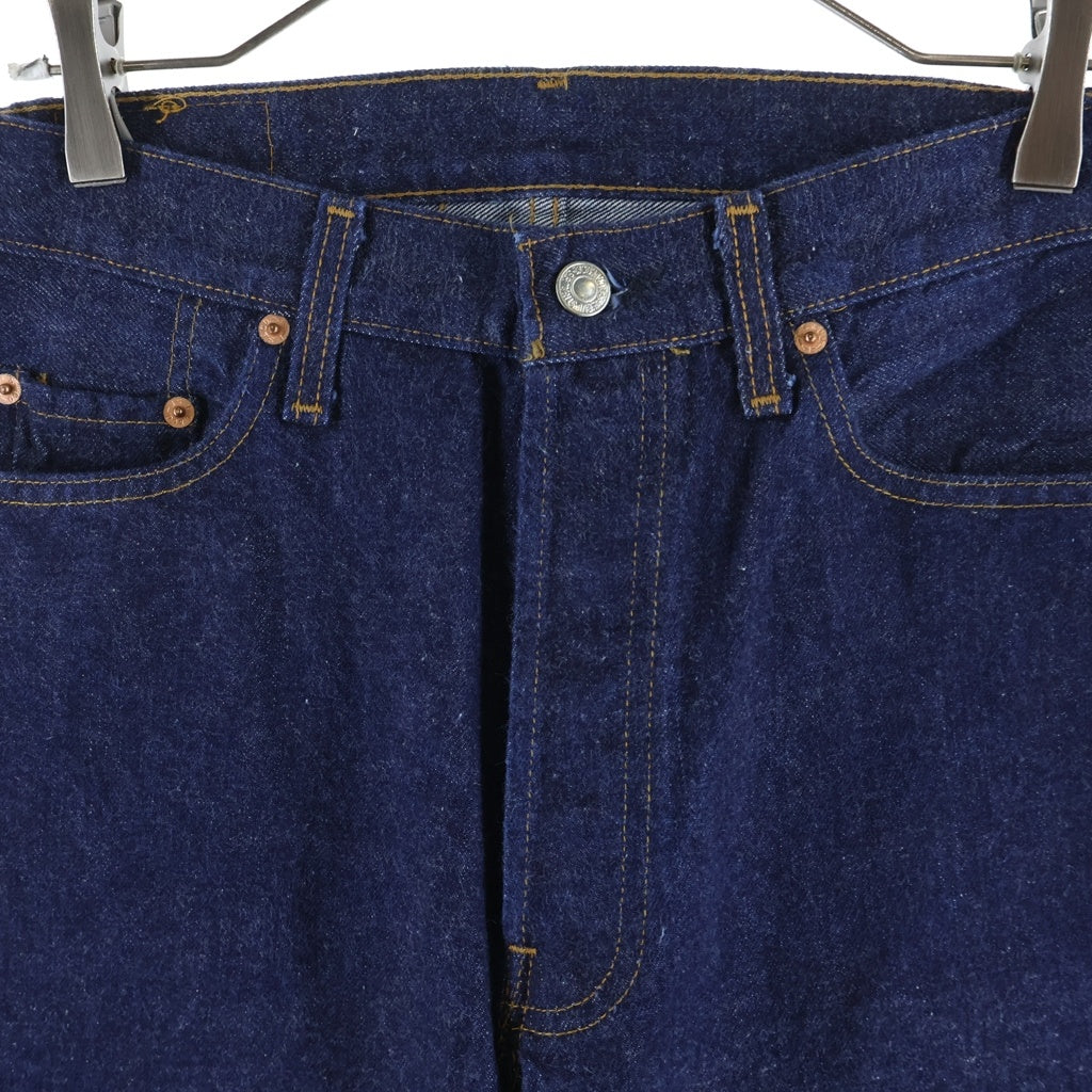 Levi's(リーバイス) 90s-00s 日本製 デットストック 501XX 37モデル リジット W31 L36 シンチバック 赤耳 デニムパンツ ネイビー 37501-0117