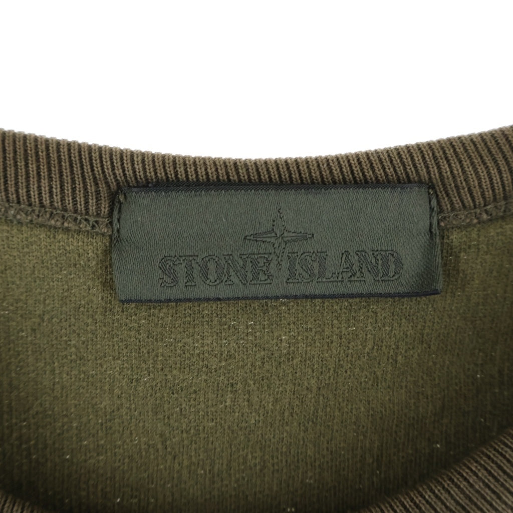 STONE ISLAND(ストーンアイランド) 20AW SHADOW PROJECT Cotton Wool Crewneck Sweatshirts シャドウプロジェクト コットンウールクルーネックスウェット カーキ 7315654F5