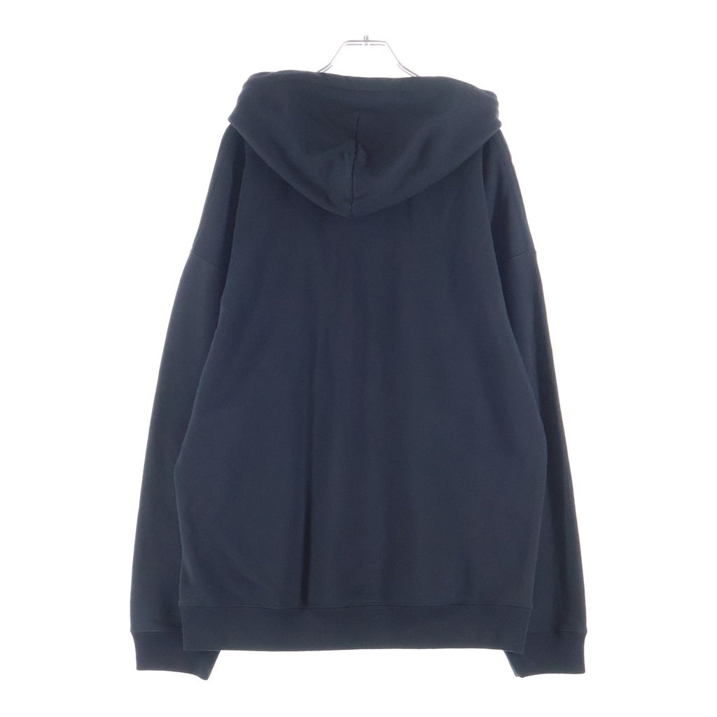 LOEWE(ロエベ) ANAGRAM PATCH POCKET HOODIE レザーアナグラムパッチ プルオーバーパーカー ブラック H526Y25X15