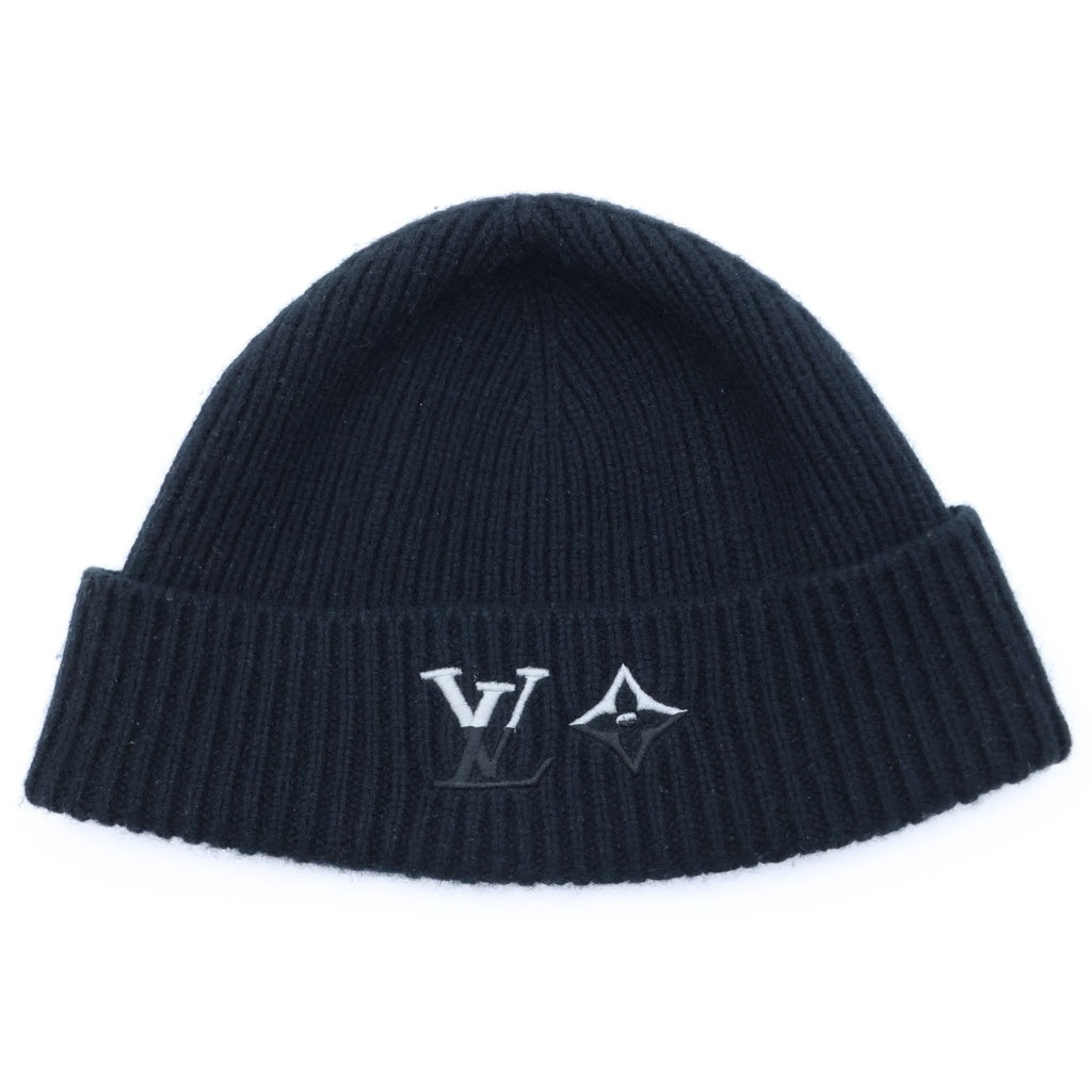 LOUIS VUITTON(ルイヴィトン) カシミア LVデュアル ビーニーニット帽 ブラック M79081