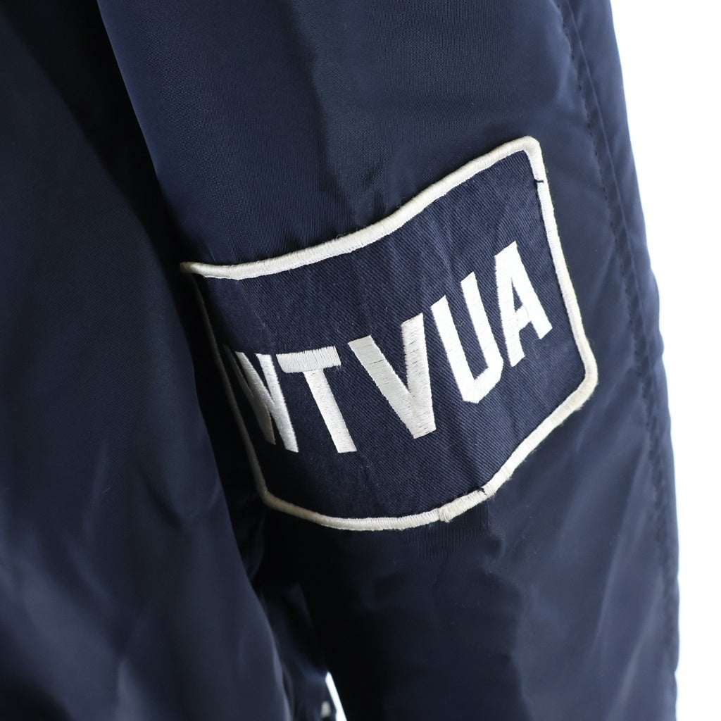 WTAPS(ダブルタップス) 18SS BENCH/JACKET.NYLON.SATIN ベンチジャケット ナイロン サテン スタジアムジャケット ネイビー 181TQDT-JKM02