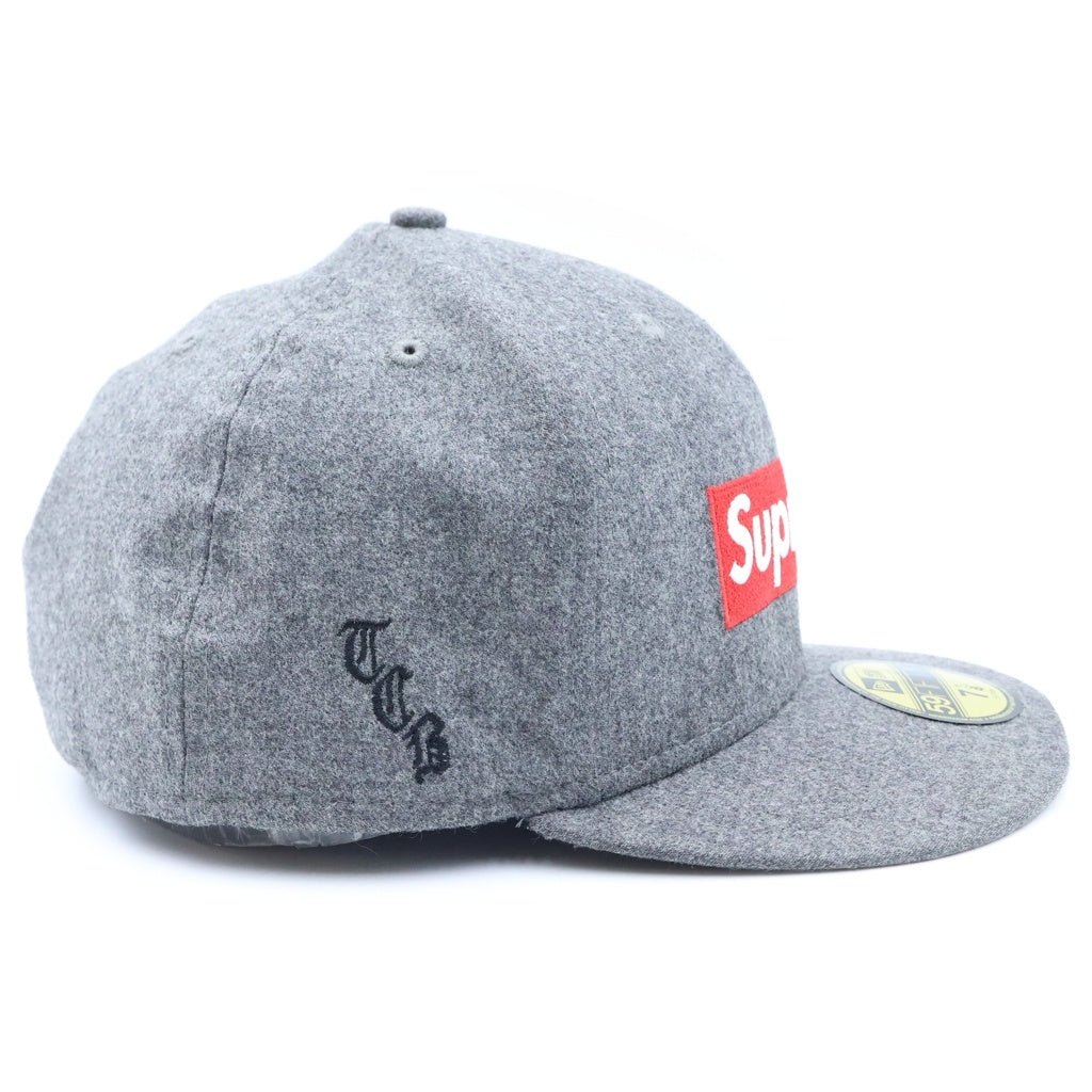 SUPREME(シュプリーム) 11AW ×Loro Piana Box Logo Baseball Cap ロロピアーナ ベースボールキャップ ウール グレー