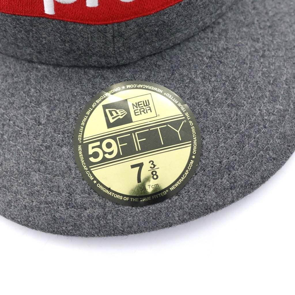 SUPREME(シュプリーム) 11AW ×Loro Piana Box Logo Baseball Cap ロロピアーナ ベースボールキャップ ウール グレー