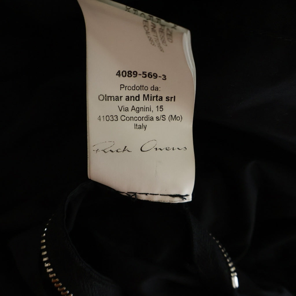 Rick Owens(リックオウエンス) 15SS FAUN期 STERNBERG LEATHER BOMBER JACKET ジップアップ ボンバージャケット ブラック RU15S4763-LGI