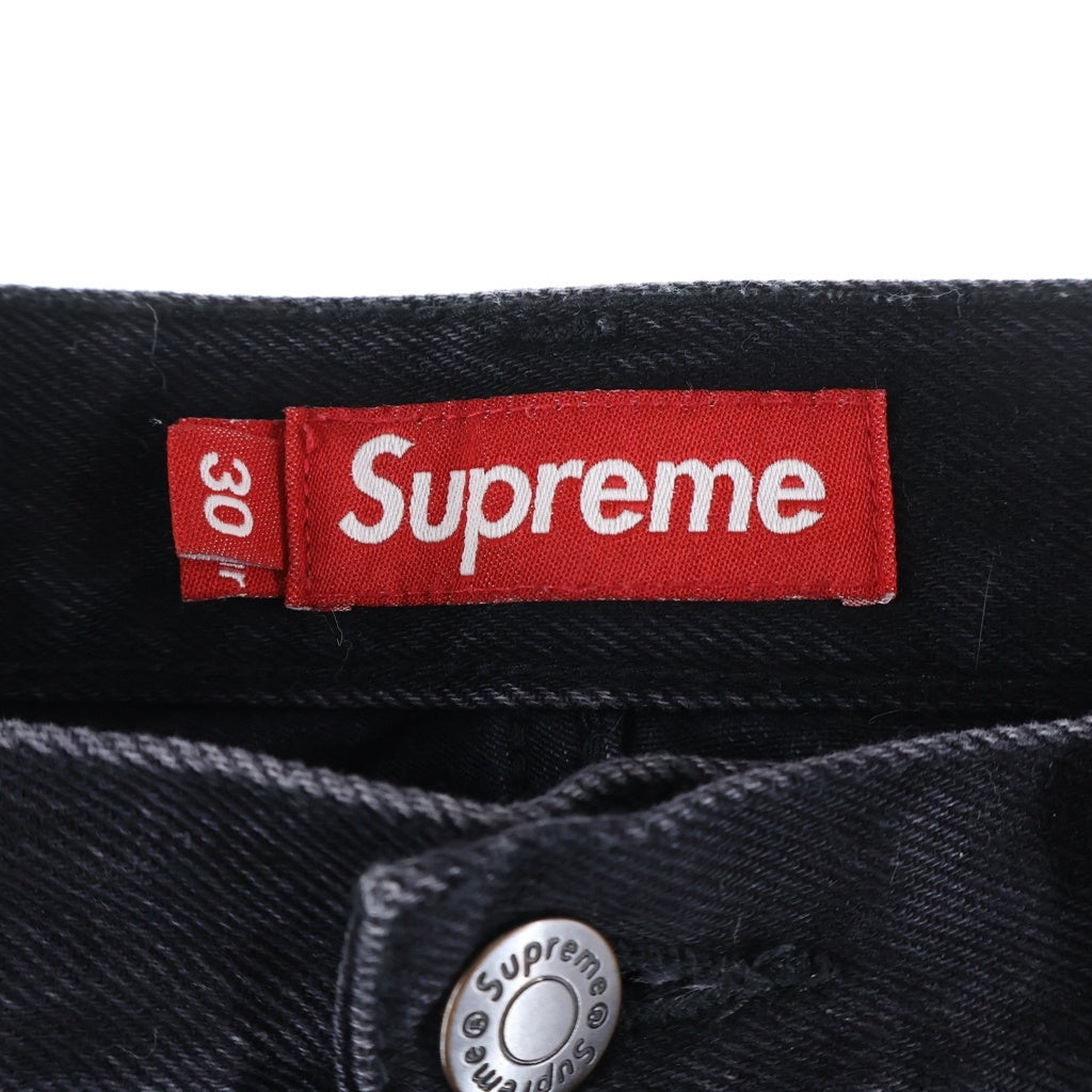 SUPREME(シュプリーム) 25SS Regular Jeans スター刺繍ロゴ レギュラー デニムパンツ ブラック