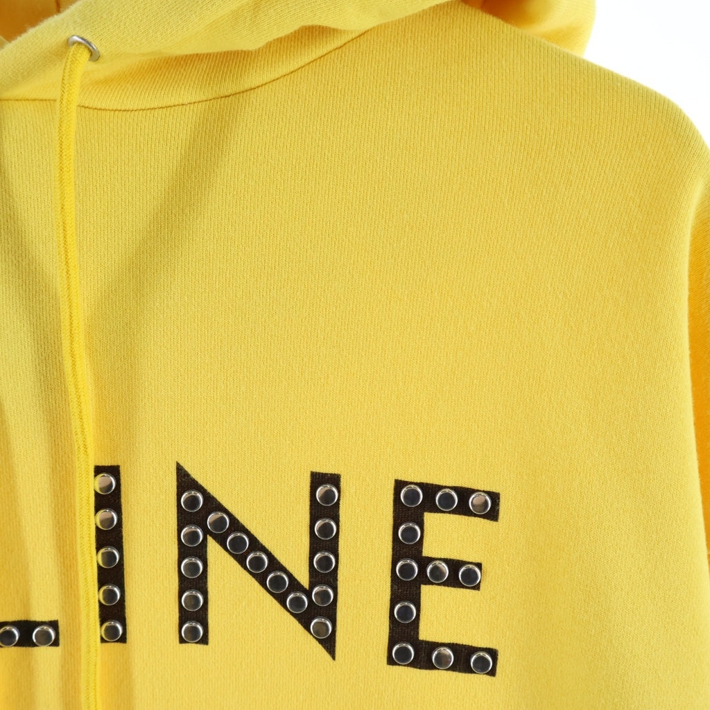 CELINE(セリーヌ) 22SS ロゴプリント プルオーバーパーカー イエロー 2Y695670Q
