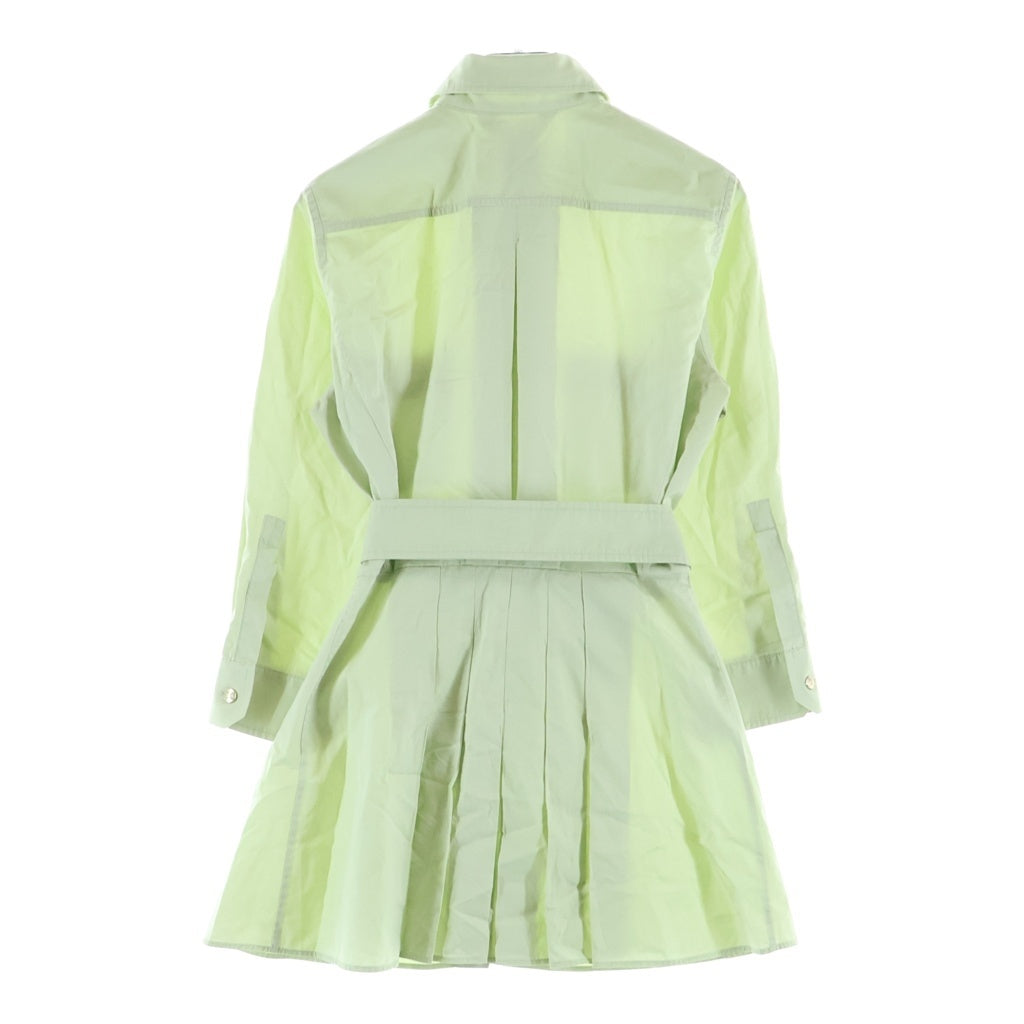 Max Mara(マックスマーラ) 金ボタン バックプリーツ シャツブラウス グリーン 11110702 レディース