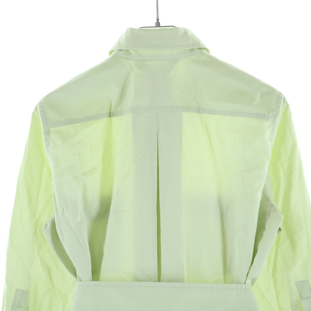 Max Mara(マックスマーラ) 金ボタン バックプリーツ シャツブラウス グリーン 11110702 レディース