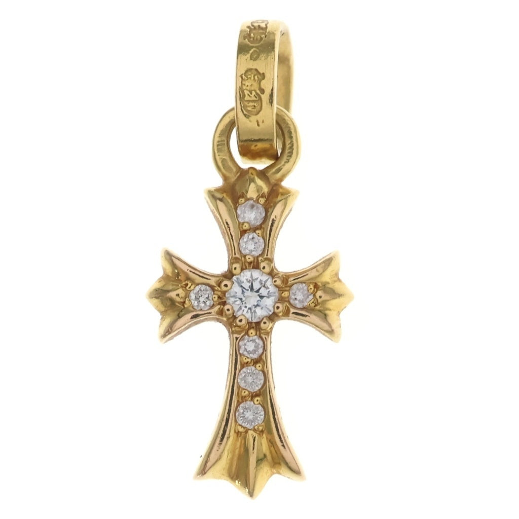 CHROME HEARTS(クロムハーツ) 22K CRS BBYFAT P/DIA ベイビーファットクロス PAVEダイヤ ペンダントトップ ゴールド BCA035