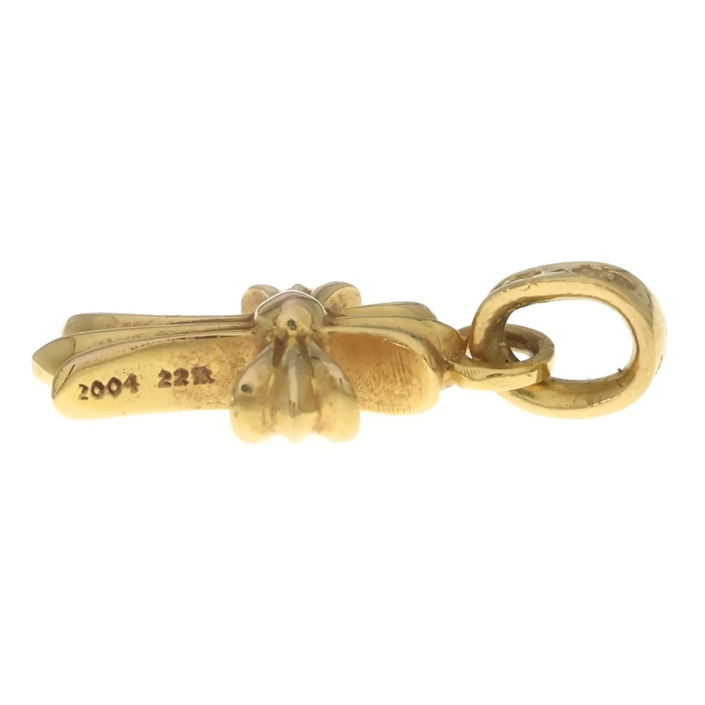 CHROME HEARTS(クロムハーツ) 22K CRS BBYFAT P/DIA ベイビーファットクロス PAVEダイヤ ペンダントトップ ゴールド BCA035