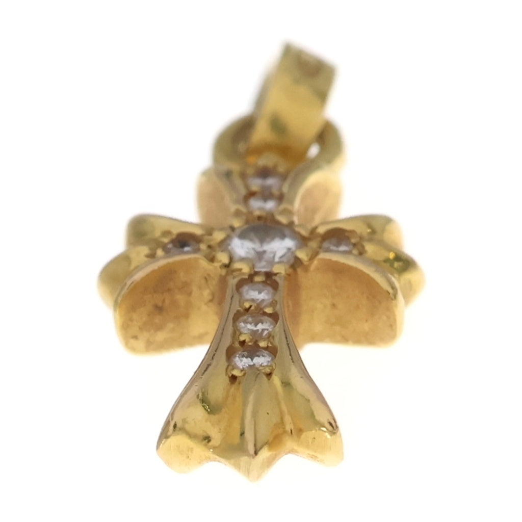 CHROME HEARTS(クロムハーツ) 22K CRS BBYFAT P/DIA ベイビーファットクロス PAVEダイヤ ペンダントトップ ゴールド BCA035
