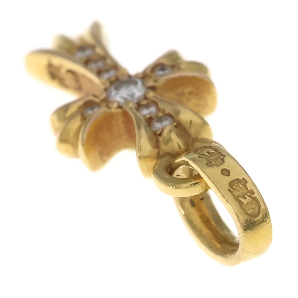 CHROME HEARTS(クロムハーツ) 22K CRS BBYFAT P/DIA ベイビーファットクロス PAVEダイヤ ペンダントトップ ゴールド BCA035