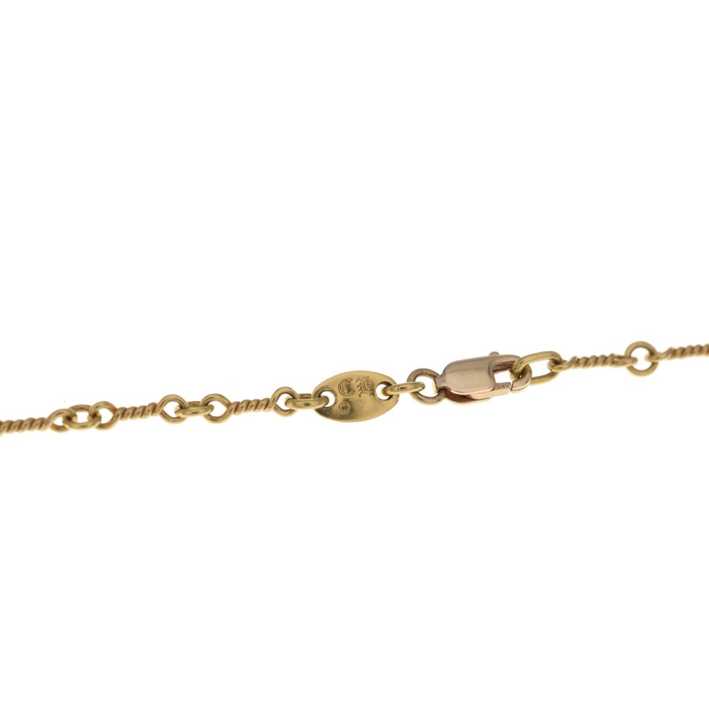 CHROME HEARTS(クロムハーツ) 22K NECKCHAIN T20 ツイストチェーンネックレス 20inch ゴールド BCA015