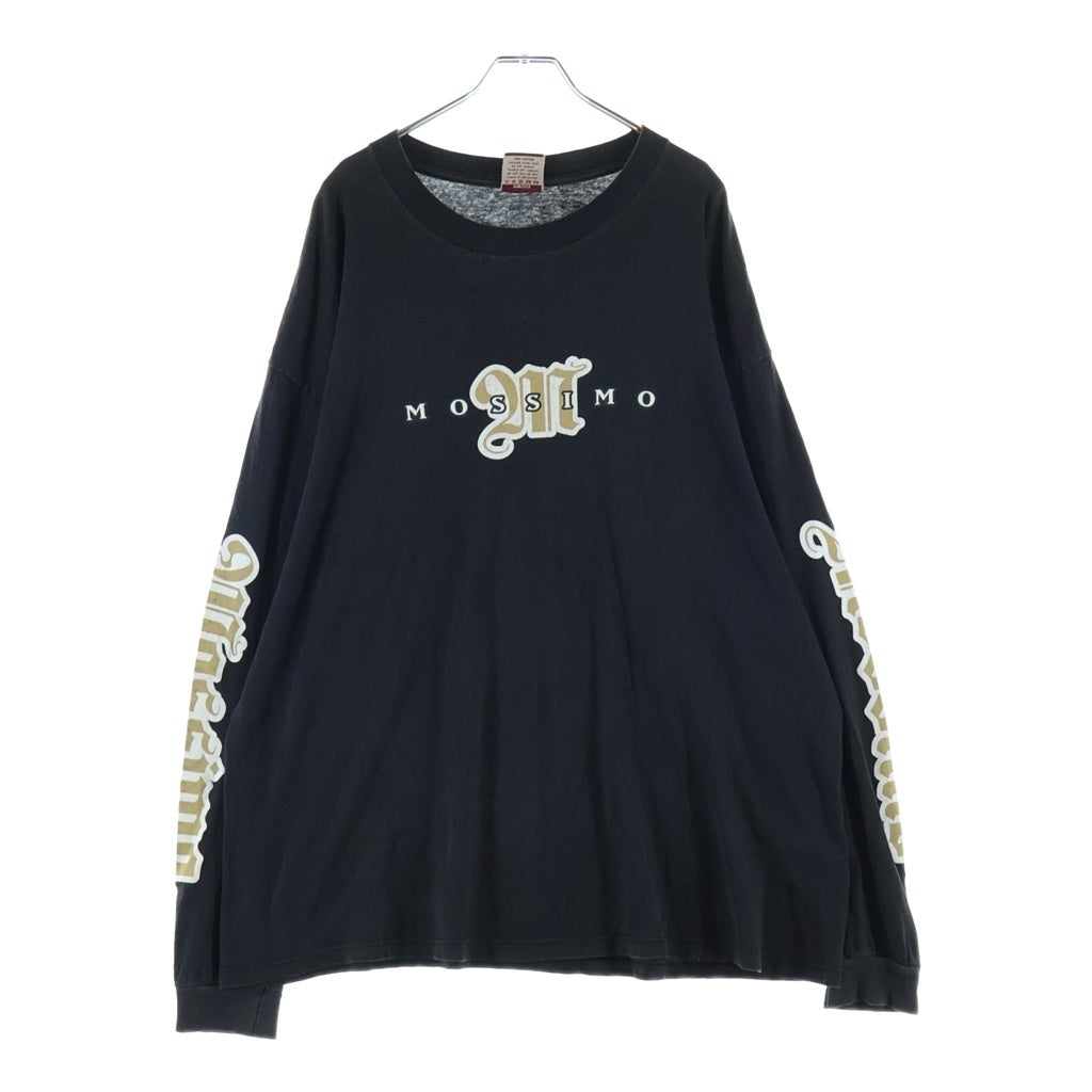 VINTAGE(ヴィンテージ) 90s MOSSIMO モッシモ USA製 袖プリ ロングスリーブカットソー ブラック