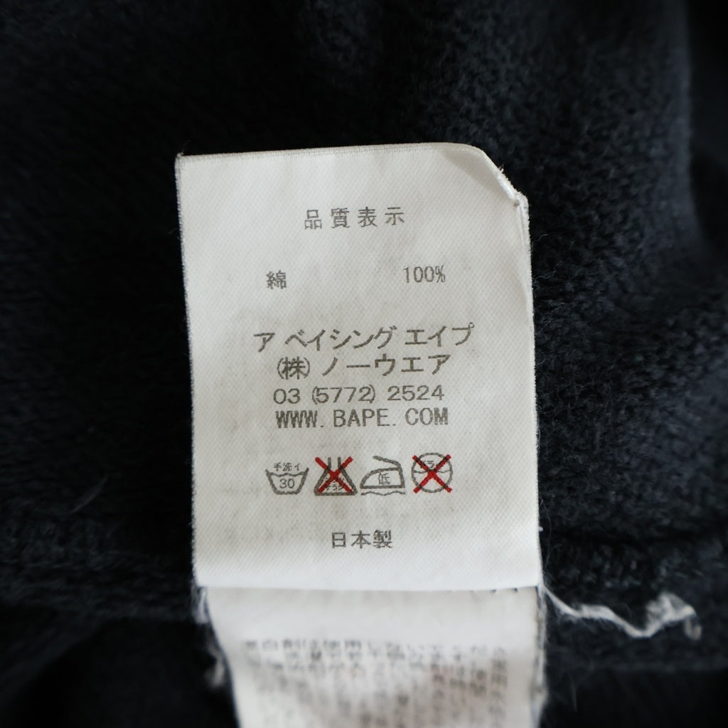 A BATHING APE(アベイシングエイプ) 00s-10s カレッジ カプセル クルーネックスウェット ブラック