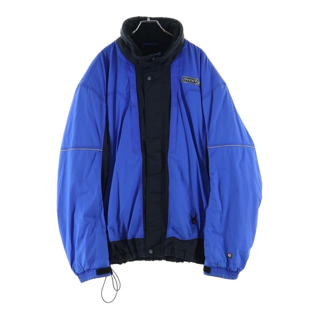 SP5DER(スパイダー) 90s-00s XT5000 裾バックスパイダーロゴ 切替 ナイロンジャケット ブルー