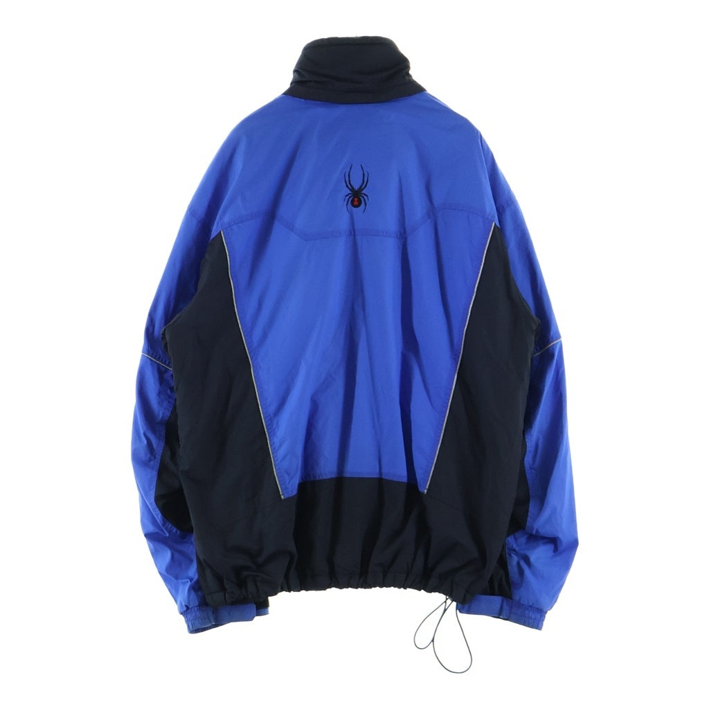 SP5DER(スパイダー) 90s-00s XT5000 裾バックスパイダーロゴ 切替 ナイロンジャケット ブルー