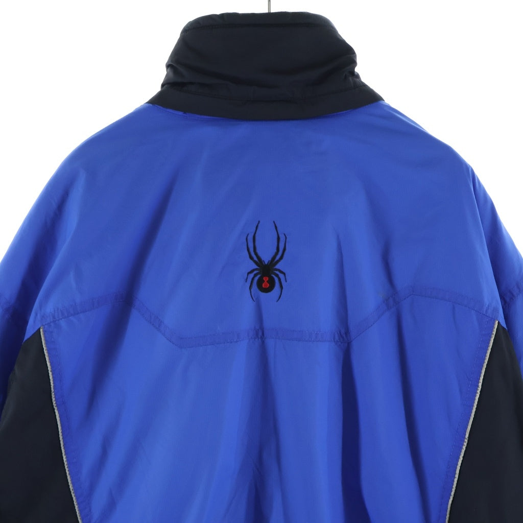 SP5DER(スパイダー) 90s-00s XT5000 裾バックスパイダーロゴ 切替 ナイロンジャケット ブルー