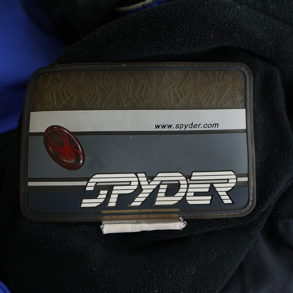 SP5DER(スパイダー) 90s-00s XT5000 裾バックスパイダーロゴ 切替 ナイロンジャケット ブルー