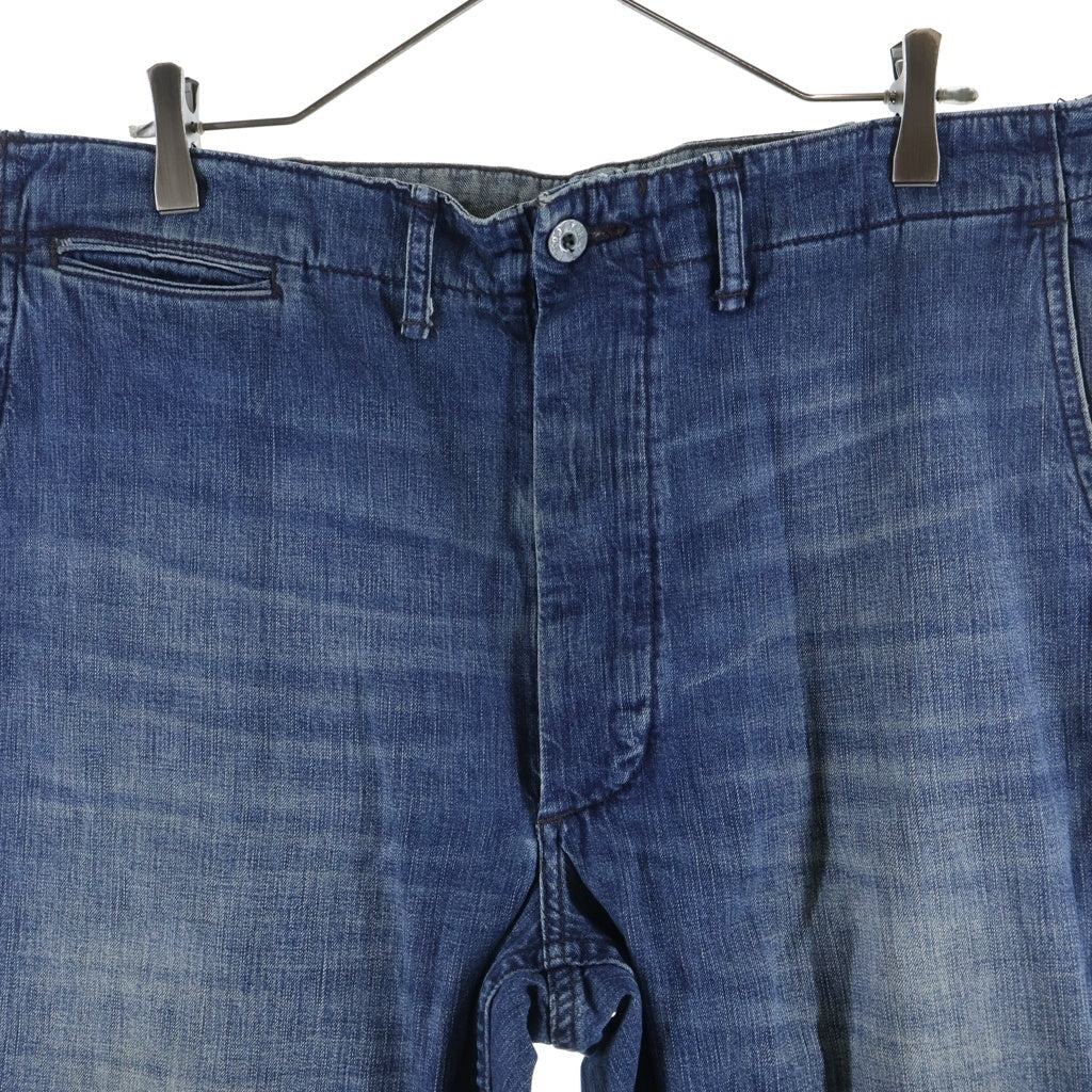 RRL(ダブルアールエル) メタルボタン ライトデニム デニムパンツ 32×32 インディゴ 4701478303